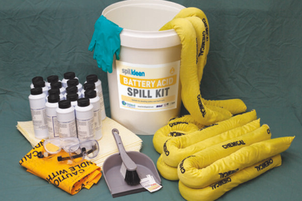 Battery acid spill kit
