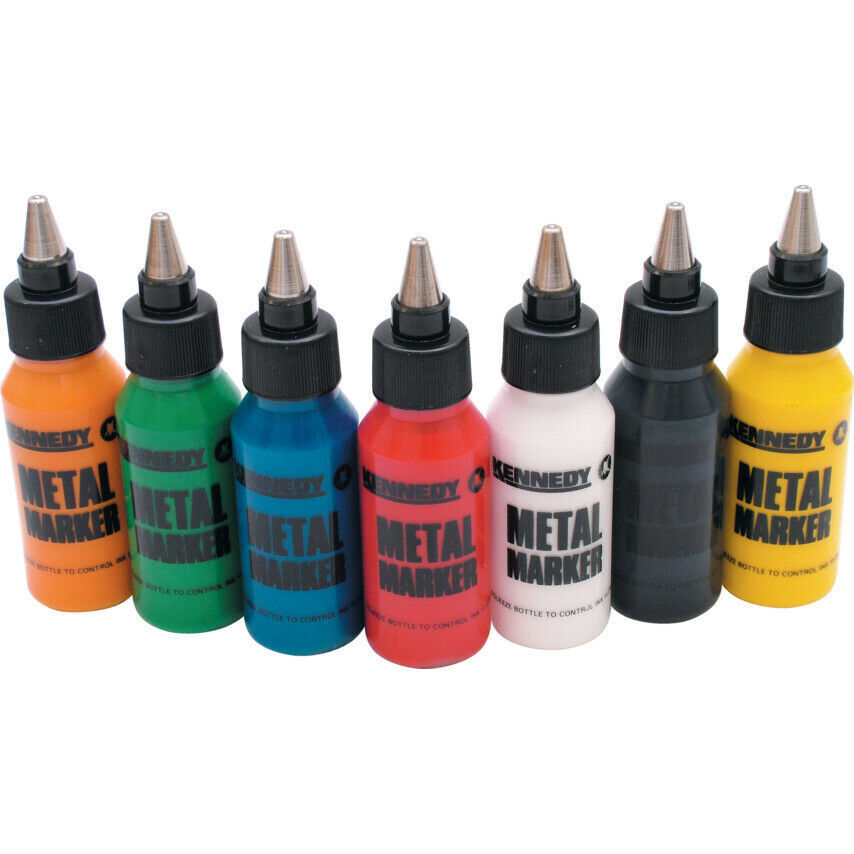 Kennedy Ball Point Paint Marker 45ml White KEN7343040K Yellow KEN7343020K
